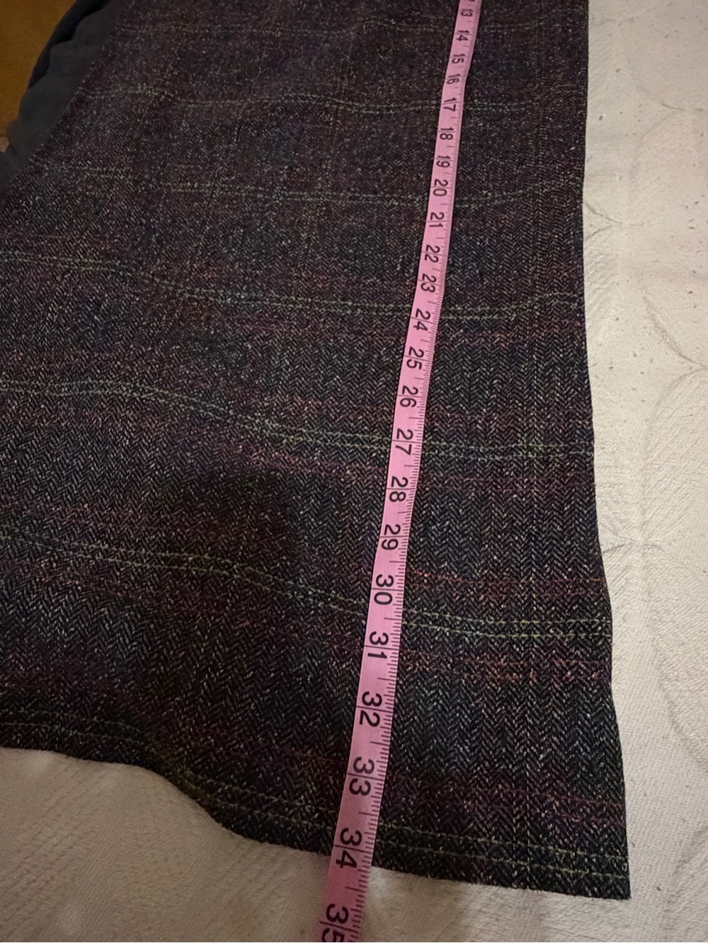 Excellent condition vintage Liz Claiborne Gray Plaid Wool Jacket & Skirt size 12 - Picture 16 of 16